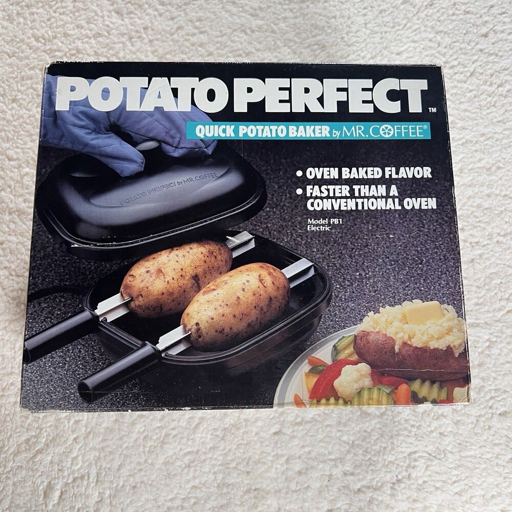 NEW Vintage Potato Perfect by Mr. Coffee Quick Potato Baker Baked Potato 1992